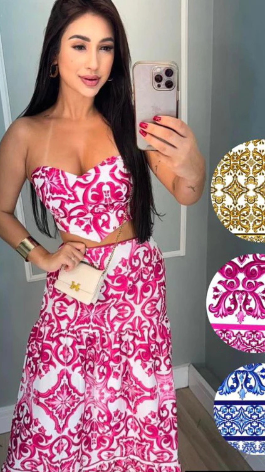 Conjunto Virginia (Cropped + Saia Longa) - BRINDE EXCLUSIVO PARA AS 100 PRIMEIRAS