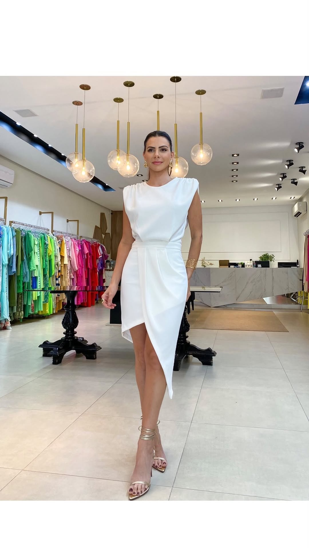 Vestido Eliana na cor Branca