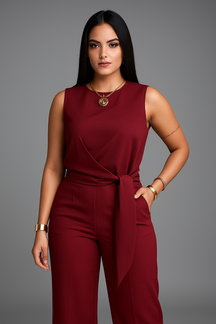 Conjunto Jéssica - Blusa Envelope + Calça Pantalona [Promoção Exclusiva Outono/Inverno]