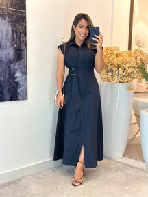 1164 - Vestido Tricoline | Chamisse